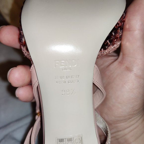 Brand New Fendi Colibrì Lite, size 38.5, Pink Sequin - Picture 8 of 10